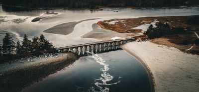 Timber Trestle Summerville Beach by Dorrell Metcalfe